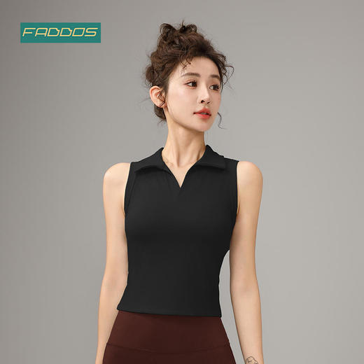 梵蒂欧（FADDOS）20205新款小POLO领瑜伽背心（固定杯）F2023761 商品图3