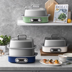 Morphy Richards摩飞极速蒸锅 MR1168双层  绿色/白色/蓝色