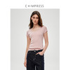 C+IMPRESS/西嘉三醋酸天丝羊毛 秒变气质精 大U领显瘦针织短袖T恤T2502042
 商品缩略图2