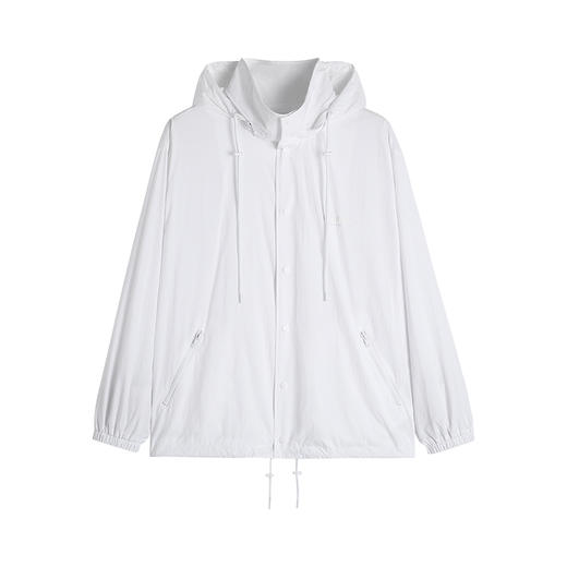 HIM漢崇  可收纳连帽夹克同色字母烧花舒适休闲运动外套 2026春季 商品图4