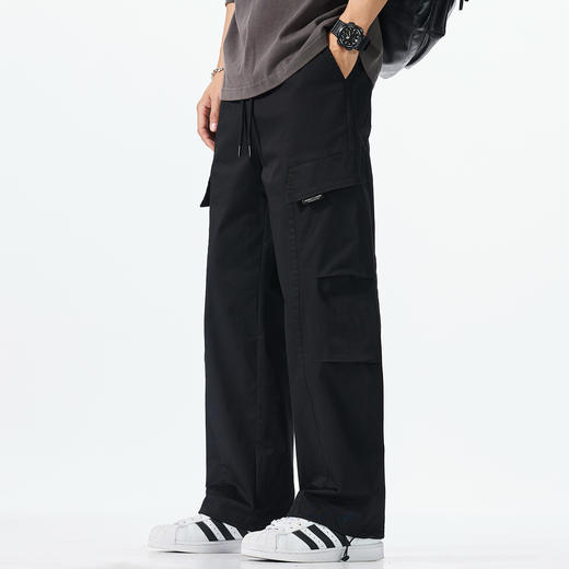 【加长款】【DQ】大依优型大码男装工装裤美式伞兵直筒休闲裤男宽松加长版长裤夏季新品 商品图0