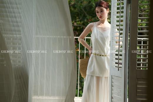 【门店同款】ENJOY夏季“悠然之境”网纱拼接吊带裙 162199403 商品图1