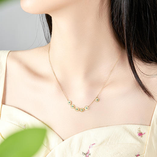 大英博物馆 欧洲文化艺术系列 太阳花耳环两用款耳饰 太阳花锁骨链 商品图1