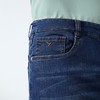 【含桑蚕丝】柒牌直筒百搭牛仔裤男2025夏季新款水洗中腰牛仔短裤128H72990 商品缩略图2