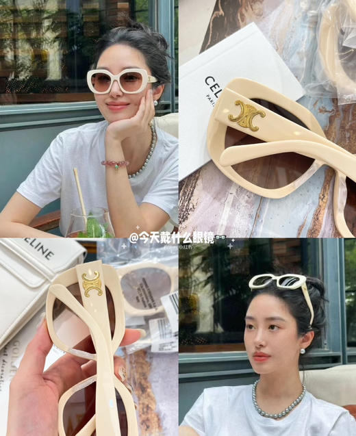 原单正品 CELINE 赛琳 TRIOMPHE 凯旋门女款墨镜

原价1999。全出口订单，外贸大货所以没有包装。 商品图2