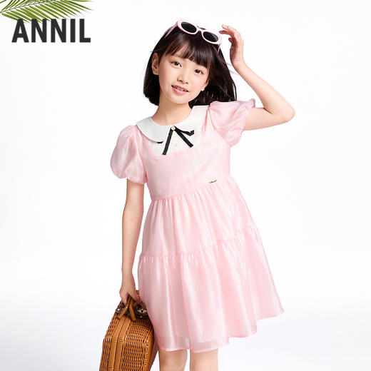 【实体店同款】女童短袖连衣裙夏季新款安奈儿童装AG523616 商品图0