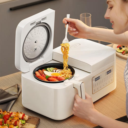 Morphy Richards摩飞多功能双拼电饭煲 MR8501 2L+2L 白色/蓝色 商品图8