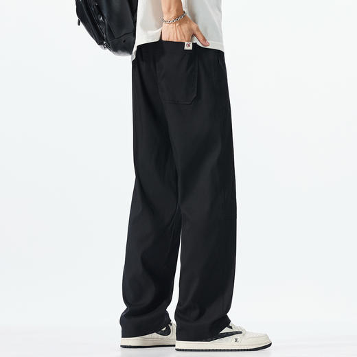 【加长】【莱赛尔天丝】大依优型大码男装莱赛尔天丝休闲裤宽松阔腿加长版垂感薄款长裤夏季新品男士 商品图2