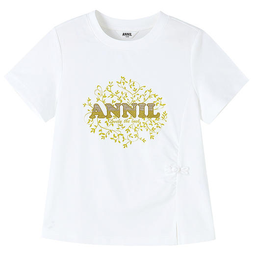 女童圆领短袖针织衫夏季新款安奈儿童装EG521148 商品图6