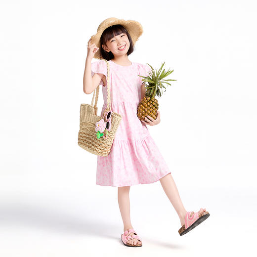 【实体店同款】女童短袖连衣裙夏季新款安奈儿童装AG523611 商品图5