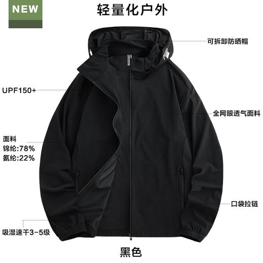 夏季新款【冰丝防晒衣】轻薄透气皮肤衣 upf50+防紫外线防晒服男 国庆国庆出游 商品图10