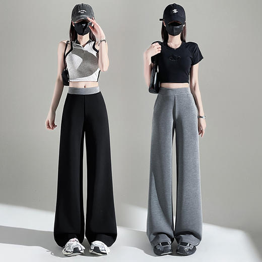 春夏铜氨莫代尔空气层休闲直筒裤 垂顺免熨烫挺阔有型显瘦休闲裤 商品图4