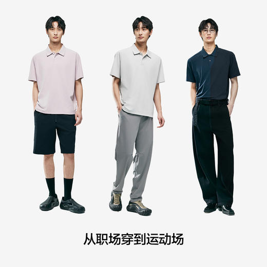 棉仓363802014-速干华夫格微宽松插肩袖POLO 商品图4