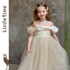 Little time女童公主裙2025夏季小女孩泡泡袖洋气连衣裙生日礼服 商品缩略图4