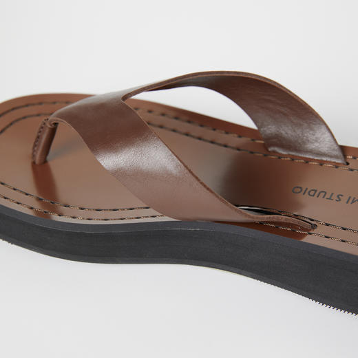 ROMI STUDIO手工定制鞋~时尚百搭厚底增高夹趾人字拖懒人拖 S8016 商品图4