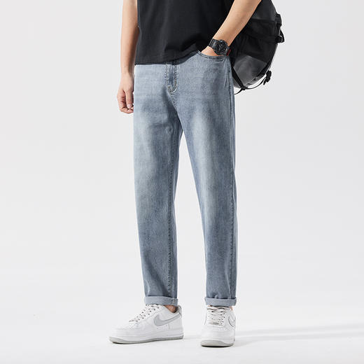 【DQ】大依优型大码男装韩版九分牛仔裤男宽松潮流百搭哈伦小脚裤夏季新品胖子 商品图1