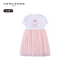 TeenieWeenie Kids小熊童装夏季女宝宝拼接网纱T恤连衣裙T0OM256448N 商品缩略图4