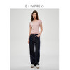 C+IMPRESS/西嘉三醋酸天丝羊毛 秒变气质精 大U领显瘦针织短袖T恤T2502042
 商品缩略图3