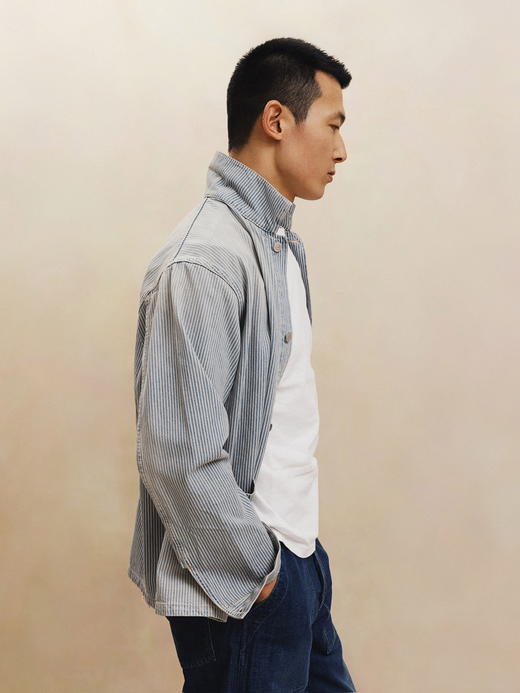 Fortela 铁道纹工装夹克 商品图1