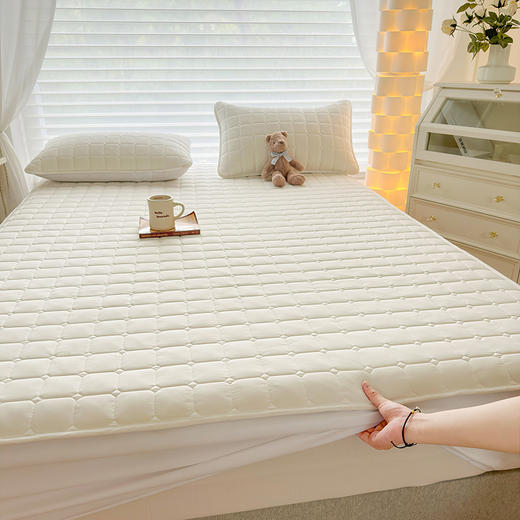 COUNTSHEEP数羊 贡棉夹棉床笠（通用款）150*200cm 商品图4
