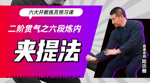 二阶贯气之【六段炼内——夹提法】六大开教练员预习课 商品图0