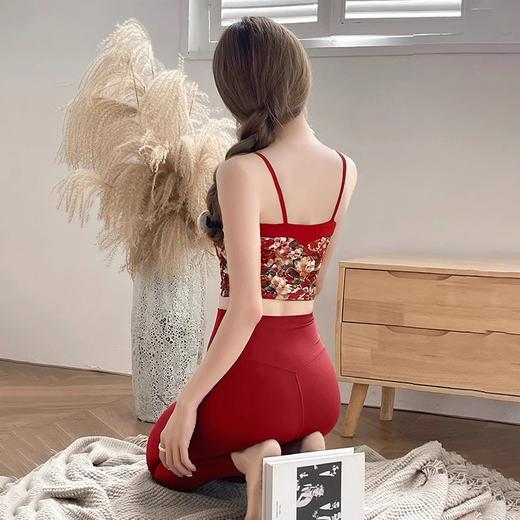 跃牌【洛水之神系列】印花运动背心女美背中高强度防震运动内衣健身瑜伽服上衣背心764 商品图2