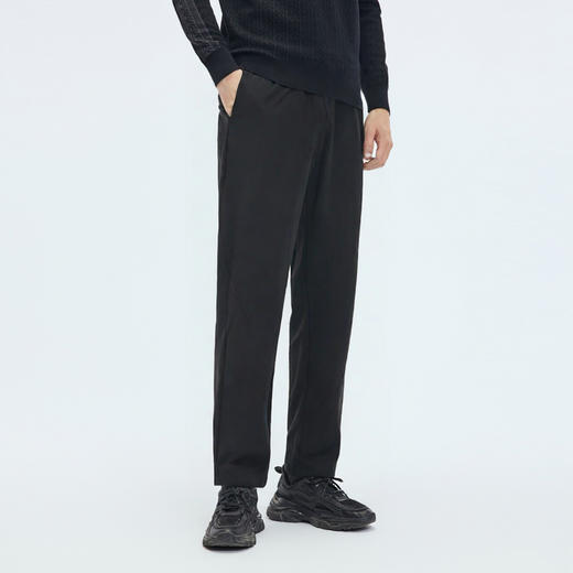 【凉感防晒】圣得西男士防水防污休闲裤春季新款商务通勤弹力长裤 商品图2