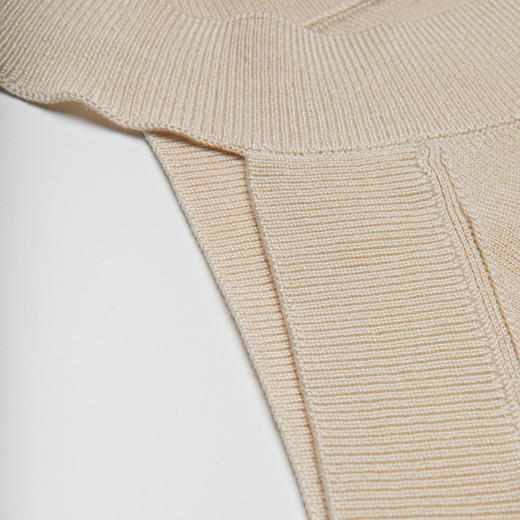 ROMI STUDIO“内外兼备”工字圆领修身条纹复古杏吊带背心M3776 商品图5