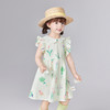 笛莎Deesha 童装女童连衣裙2025夏新款女童花卉印花花瓣领连衣裙 商品缩略图0