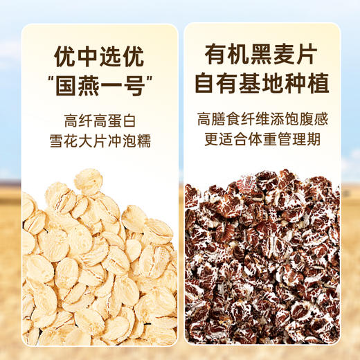 【麦麦SY】好麦多有机黑麦纯燕麦片888g*桶高纤维即食营养早餐杂粮粗粮 商品图3