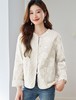 白玉兰香雅韵东方棉麻重工珠片绣小香风外套开衫外套 商品缩略图5