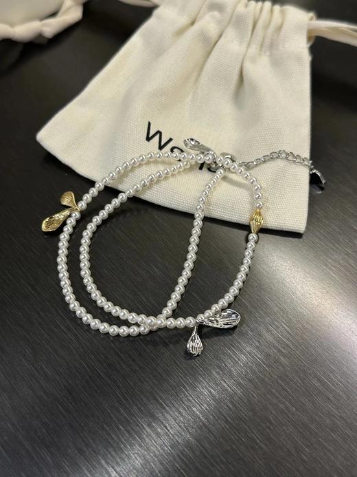 董洁同款Wens新叶果实珍珠项链3mm施华洛世奇珍珠 商品图6