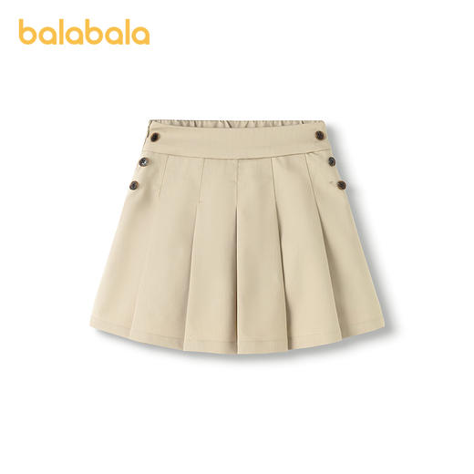 巴拉巴拉童装儿童短裙女童裙子2025夏款甜美百褶短裙 商品图1
