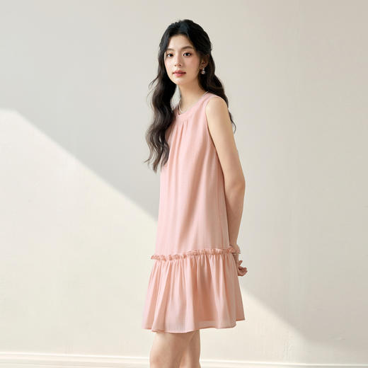 【严选】诗凡黎莱赛尔山本风挂脖25夏新款A版甜美多巴胺度假连衣裙7G4390271 商品图2