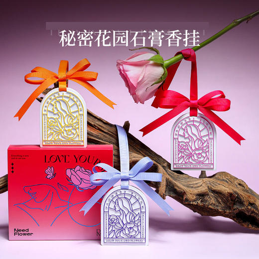 秘密花园 香薰礼盒38女神节妇女节石膏挂件礼盒车载挂件伴手礼 商品图1