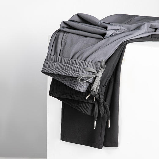 男士休闲运动裤  冰丝裤舒适百搭轻薄抗皱轻盈微弹面料舒适透气垂坠顺滑不起皱528 商品图3