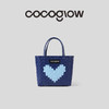 cocoglow 爱心系列/Icecream系列手提包手工工艺编织菜篮子中号 商品缩略图2