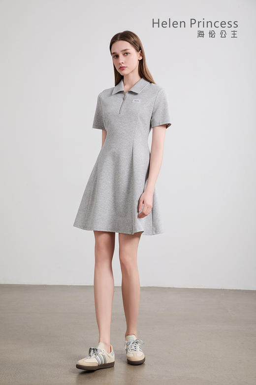 POLO领拉链短款连衣裙 商品图6