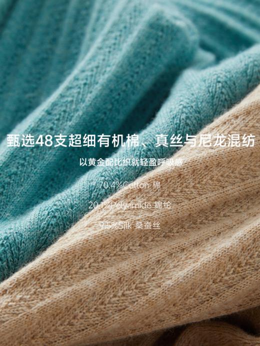 丝棉混纺翻驳领polo毛衫FCF1WST027 商品图9