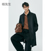 棉仓362809003-微宽松毛涤翻领中长款风衣 商品缩略图0