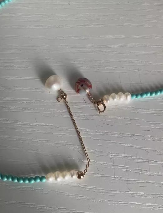 纯天然绿松石巴洛克珍珠帝皇石补木安神时尚项链 商品图13