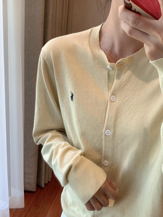 48-5 亲戚工厂 一手货源 小马刺绣 高端匹马棉 经典针织开衫 人手两件 商品图14