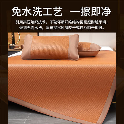 日用百货-夏季天然纯冰藤藤凉席冰丝席可折叠床笠款竹席 商品图1