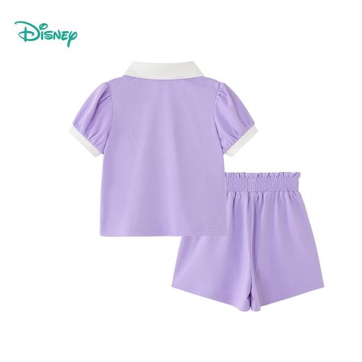 迪士尼【学院风凉感套装】2025夏季新款女童冰感透气短袖短裤两件套ZD2ET045 商品图6