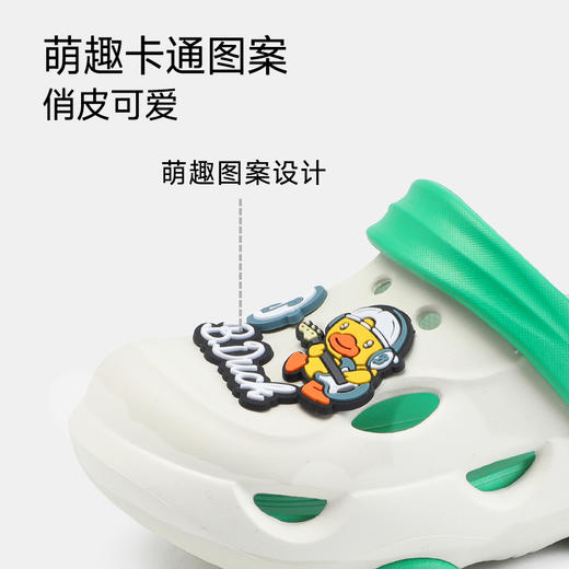 bduck小黄鸭家居鞋夏季儿童凉拖鞋洞洞鞋30-40 B1615942 商品图2