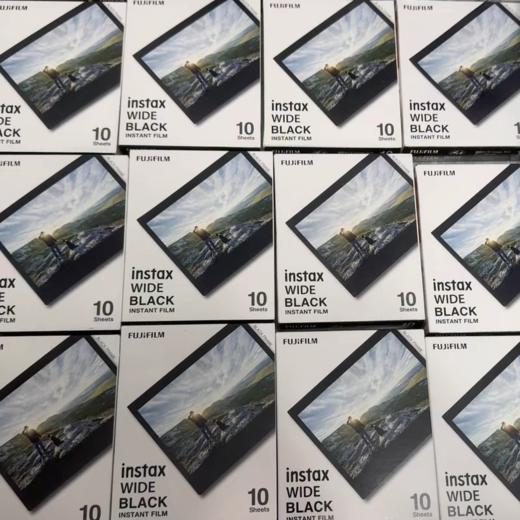 宽幅黑边5寸相纸1盒10张，多盒便宜，日期新鲜，现货速发，富士所有WIDE系列相机通用 商品图7