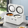 Morphy Richards摩飞多功能双拼电饭煲 MR8501 2L+2L 白色/蓝色 商品缩略图0
