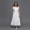洛诗琳20725春夏新款重工蕾丝精致优雅白色半身裙女25278 商品缩略图0