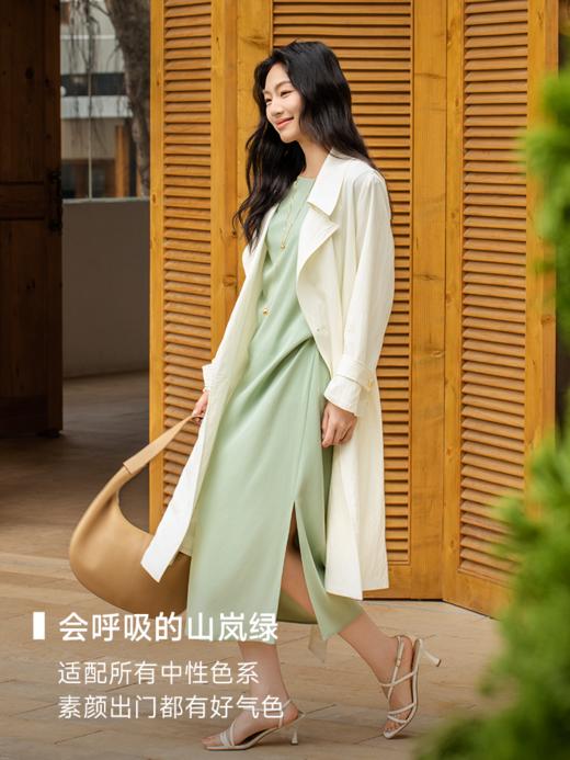 静奢贵气 naia醋酸混纺立体褶皱设计无袖连衣裙FCF1DRS025 商品图4