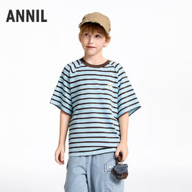 【实体店同款】男童圆领短袖针织衫夏季新款安奈儿童装AB521638